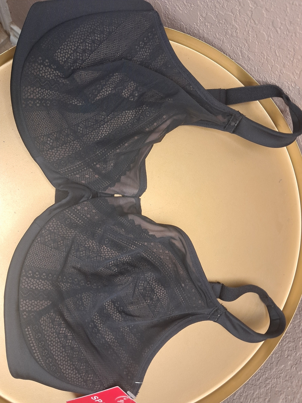 SPANX Black Lace Full Coverage Underwire Bra